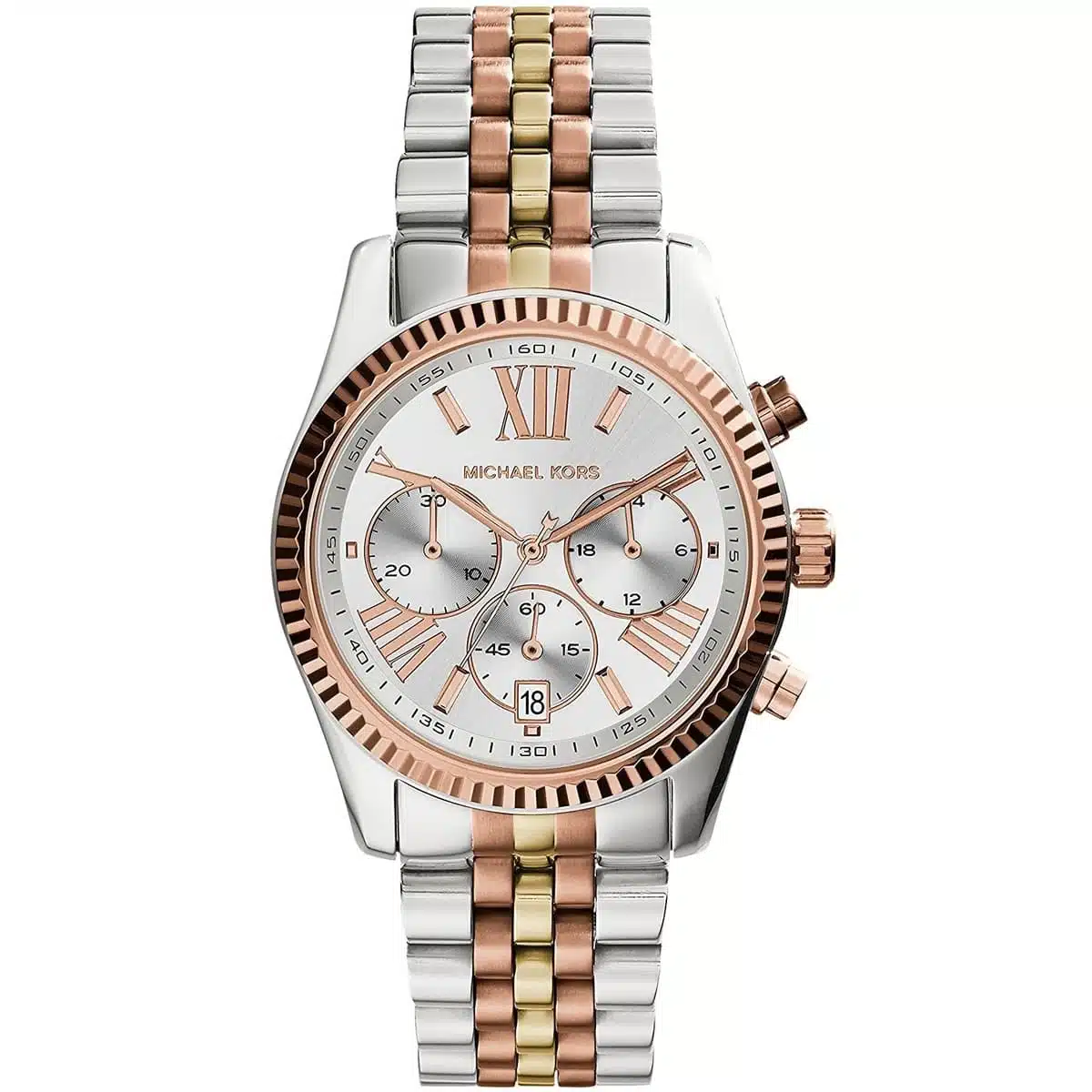 годинник Michael Kors MK5735 світлий циферблат хронограф 38 мм