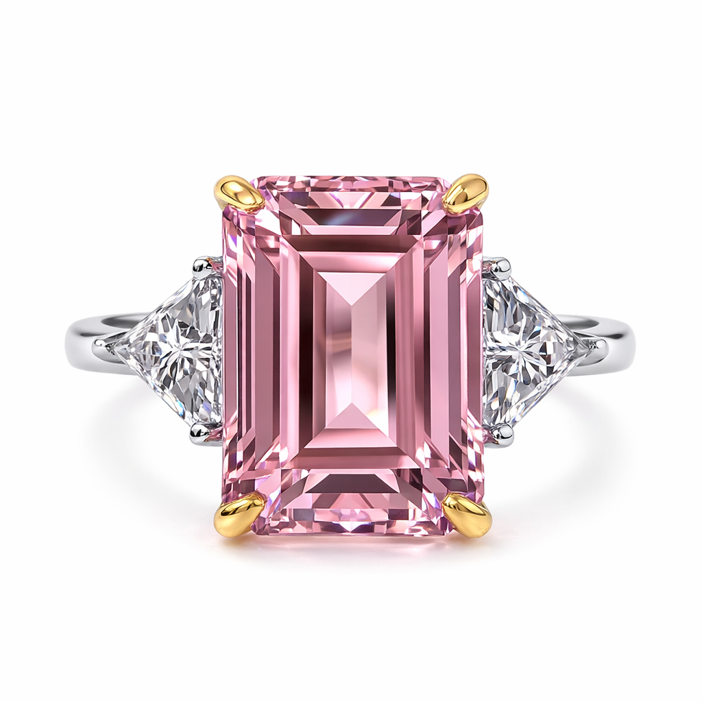 СРІБНА КАБЛУЧКА З РОЖЕВИМ КАМЕНЕМ