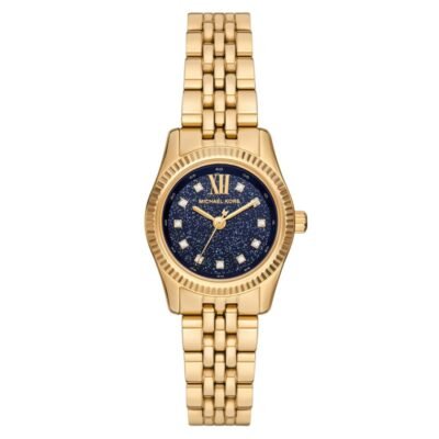 годинник Michael Kors MK4802 золотистий синій циферблат 26 мм