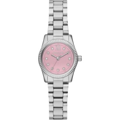 годинник Michael Kors MK4996 сріблястий рожевий циферблат з кристалами 26 мм