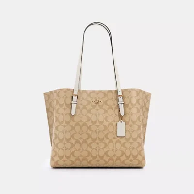 сумка Coach Mollie Tote Bag 1665 фірмовий канвас і гладка шкіра 41,3×28,6×14 см