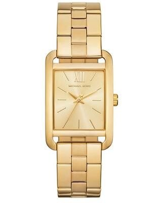 годинник Michael Kors MKO1031 Monroe золотистий прямокутний корпус 27 мм