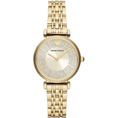 годинник Emporio Armani AR11608 золотистий сріблястий циферблат 32 мм