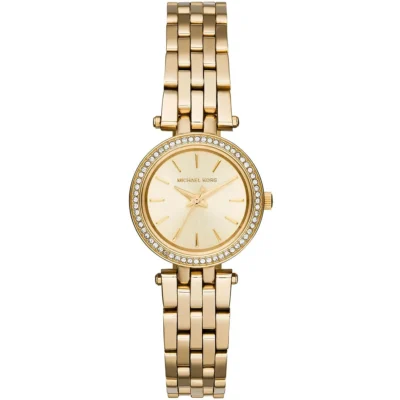 годинник Michael Kors MK3295 золотистий з кристалами на безелі 28 мм