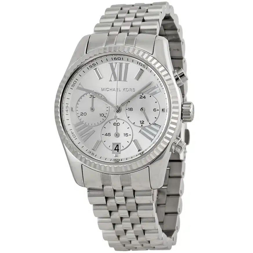 годинник Michael Kors MK5555 сріблястий хронограф дата 38 мм