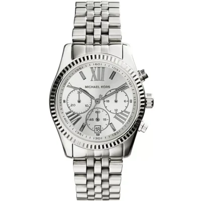 годинник Michael Kors MK5555 сріблястий хронограф дата 38 мм