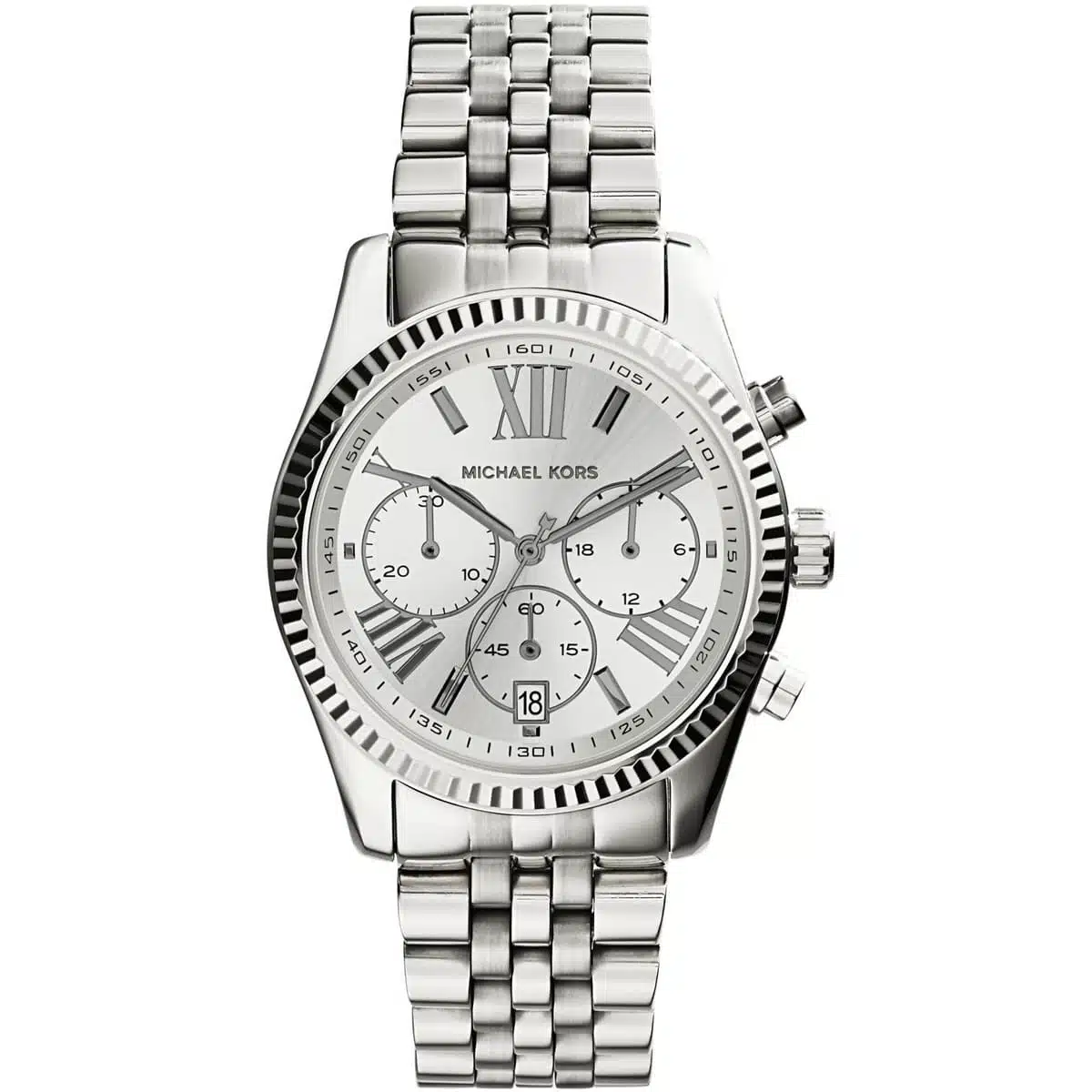 годинник Michael Kors MK5555 сріблястий хронограф дата 38 мм