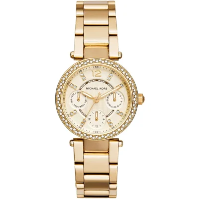 годинник Michael Kors MK6056 золотистий з кристалами 33 мм