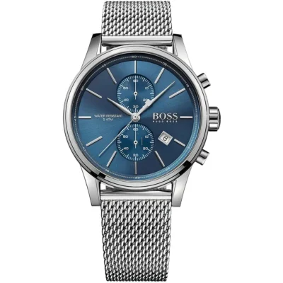 чоловічий годинник Hugo Boss 1513441 41 мм із синім циферблатом