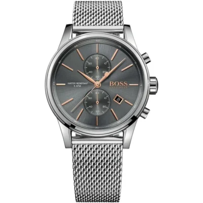 чоловічий годинник Hugo Boss 1513440 із сірим циферблатом 41 мм