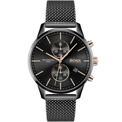 чоловічий годинник Hugo Boss Associate 1513811 чорний 42 мм