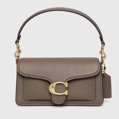 Коричнева сумка Coach Tabby 26 зі шкіри