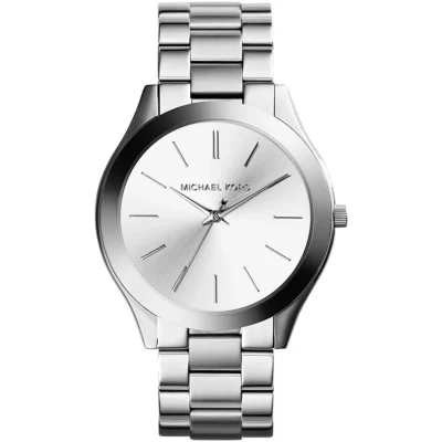 жіночий годинник Michael Kors Slim Runway MK3178 сріблястий 42 мм