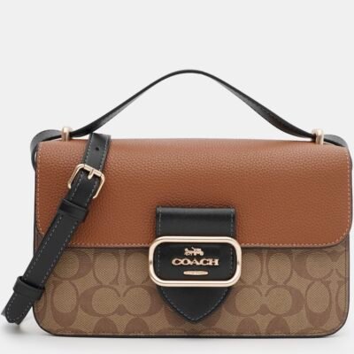 Сумка Coach Morgan Shoulder Bag CE560 у фірмовому канвасі Signature