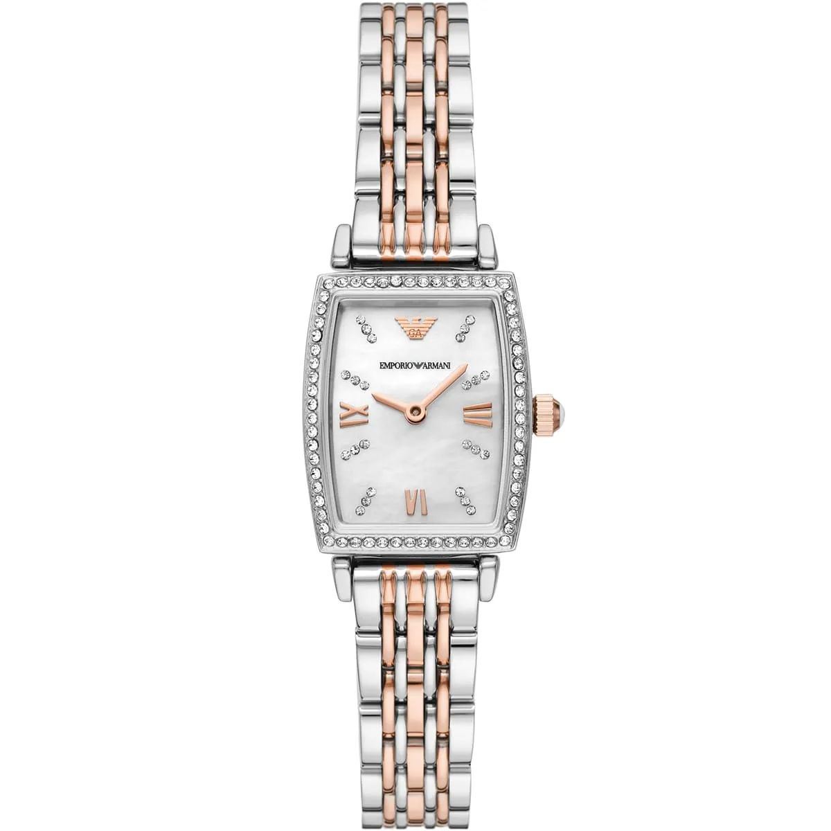 жіночий годинник Emporio Armani AR11519 двоколірний 21 × 26 мм