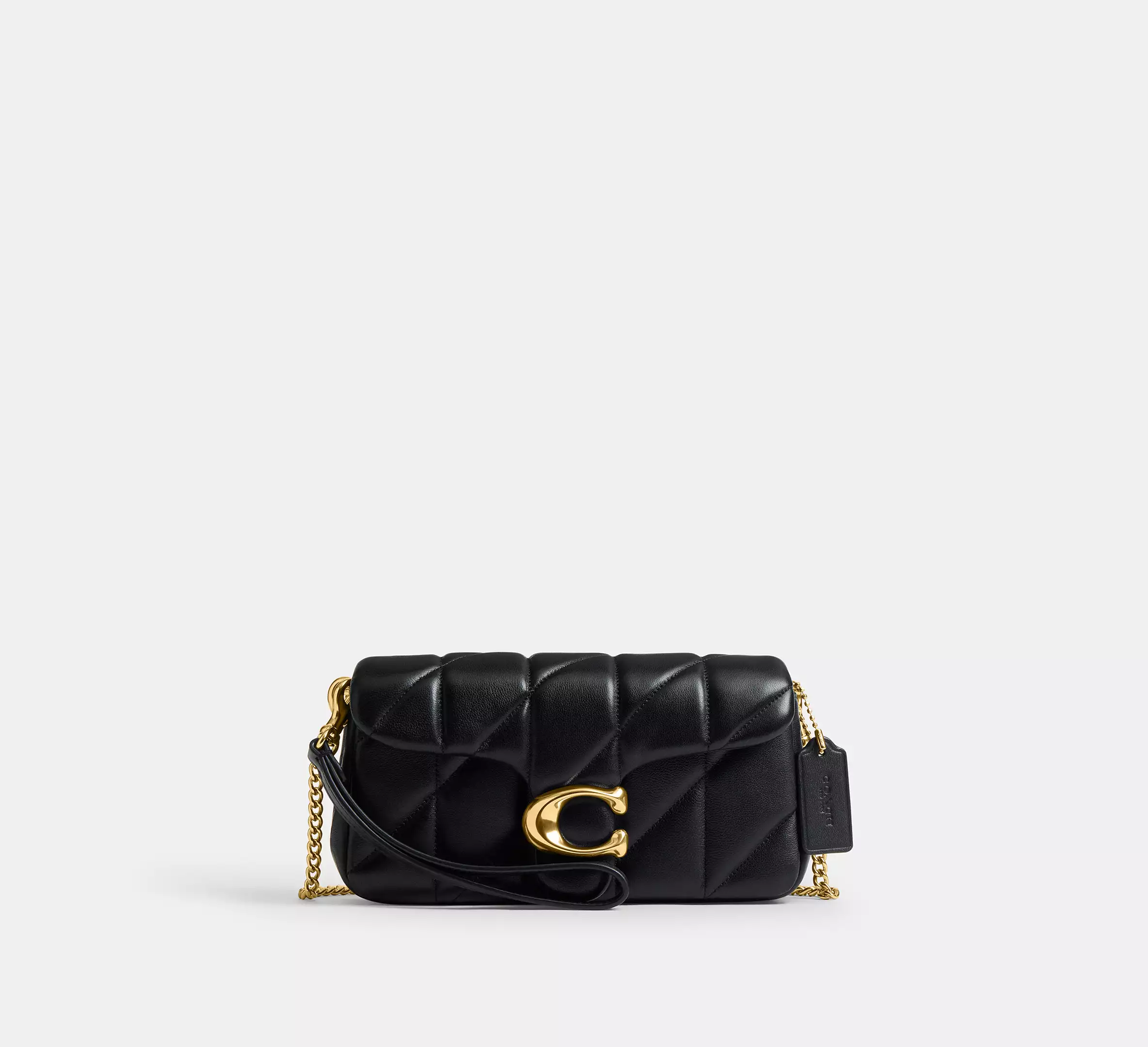 Чорна сумка Coach Tabby Chain Crossbody Bag 19 CBH23 зі стьобаної шкіри Nappa