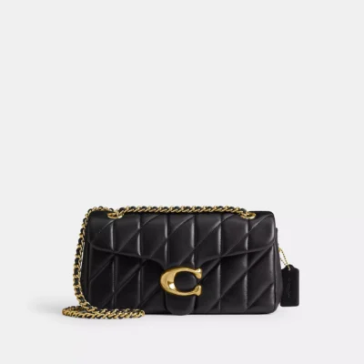Чорна сумка Coach Tabby Shoulder Bag 26 CP150 зі стьобаної шкіри Nappa