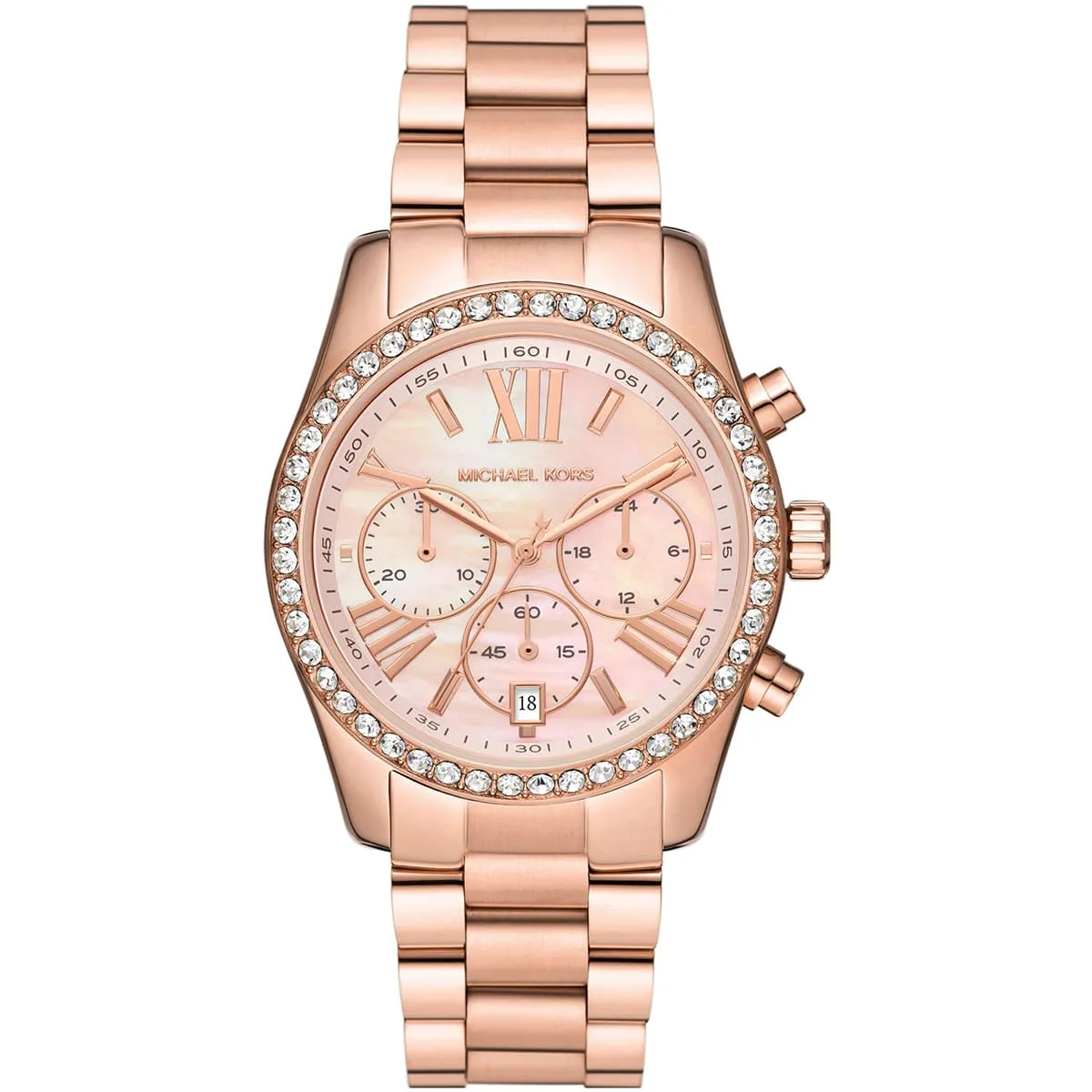 жіночий годинник Michael Kors Lexington MK7242 рожеве золото 38 мм