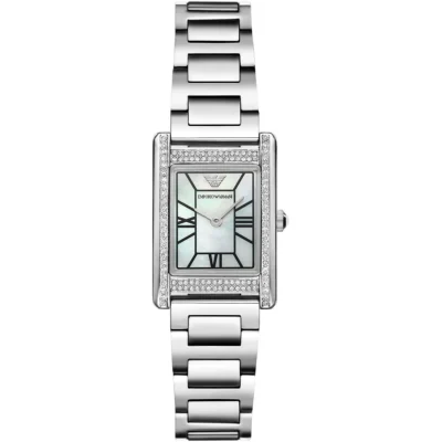 жіночий годинник Emporio Armani Genni AR11625 сріблястий 22 × 32 мм