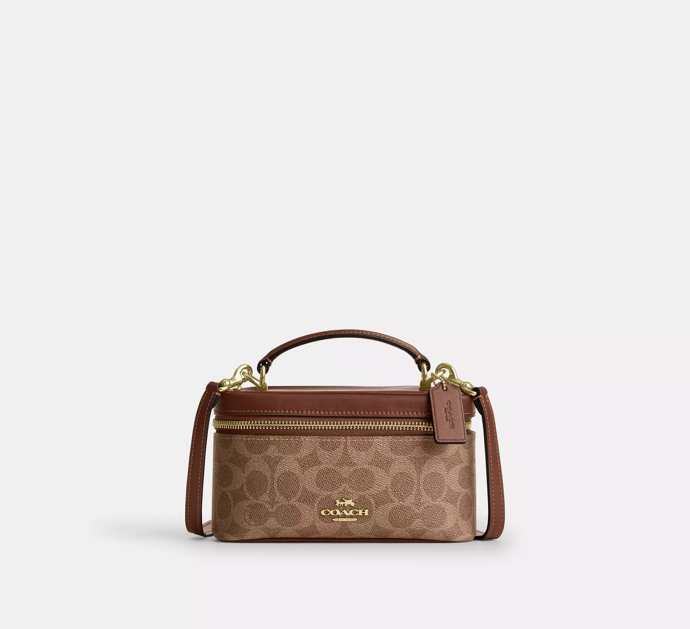 Сумка Coach Rainer Crossbody Bag 18 CEO23 Tan Brown з монограмою Signature