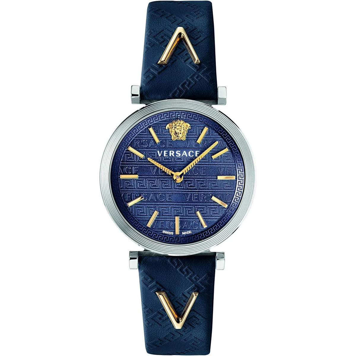 жіночий годинник Versace V-Twist VELS00119 синій 36 мм